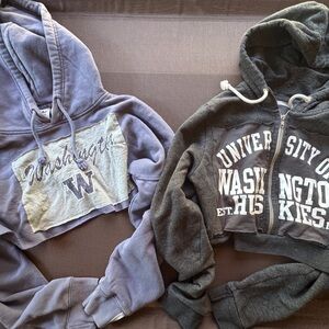 University of Washington Cropped Hoodie bundle